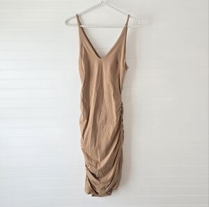 Kookai Bondi Nude Ruched Dress 6